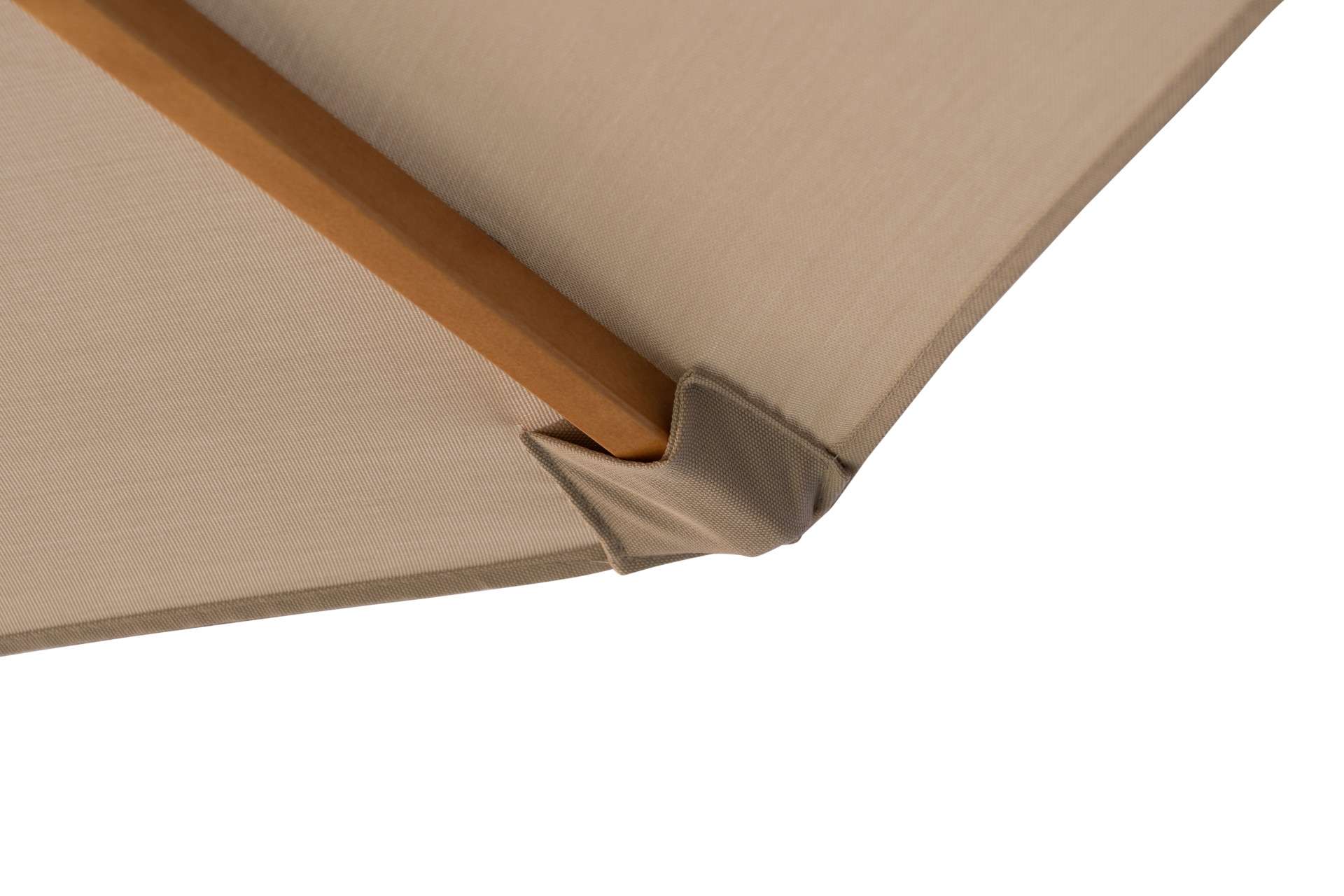 Detail Olefin stof en eikenhout spaak